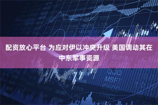 配资放心平台 为应对伊以冲突升级 美国调动其在中东军事资源